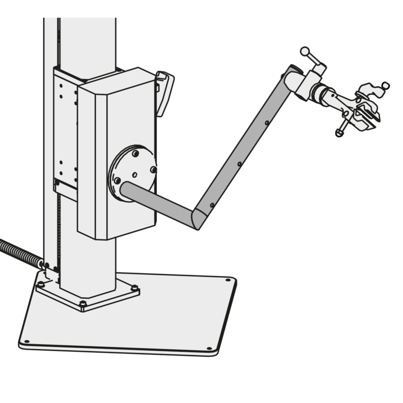 Braccio per pinza di bloccaggio BikeStand