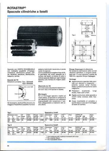 Gruppo  - Spazzole cilindriche a listelli ROTASTRIP - Spazzole cilindriche OSBORN - Camar S.p.A.