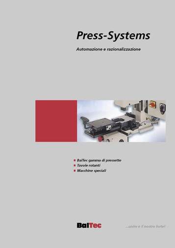 Gruppo  - Vantaggi sistema Press Systems - Camar S.p.A.