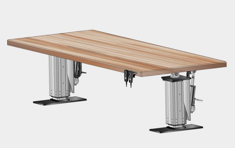 Gruppo  - Tavolo di lavoro con piano in legno - Camar S.p.A.