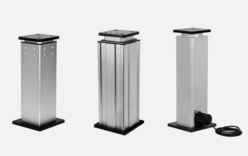 Colonne di sollevamento Roemheld moduhub della serie Shop Floor, Solid e Telescopic