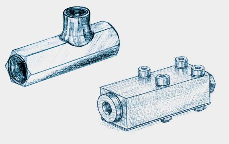 Valvole di ritegno pilotate, montaggio in linea o a flangia