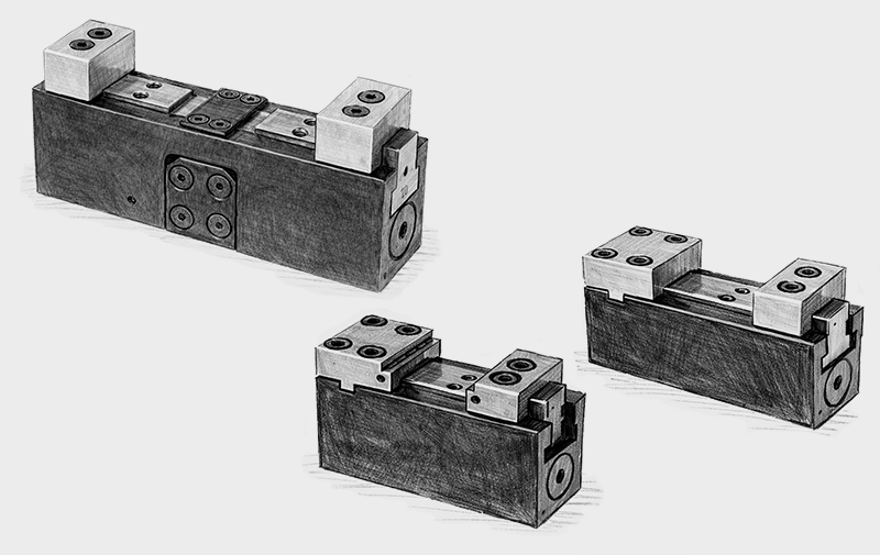 Morsette compatte per attrezzature, fixture clamps