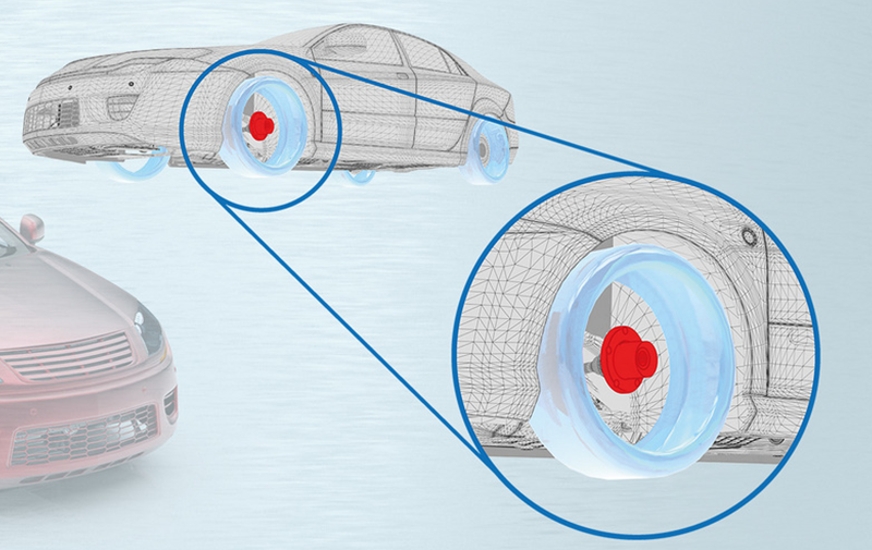 Esempio di applicazione di rullatura su flangia ruota automotive