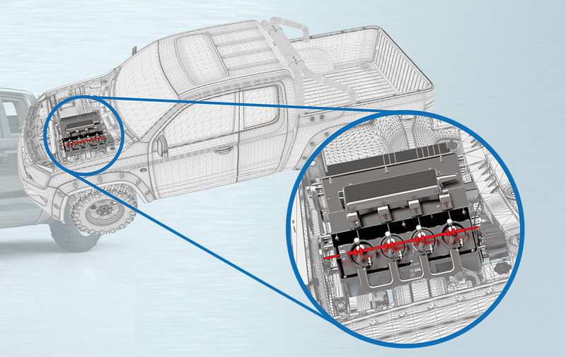 Esempio di applicazione di rullatura su albero a camme automotive