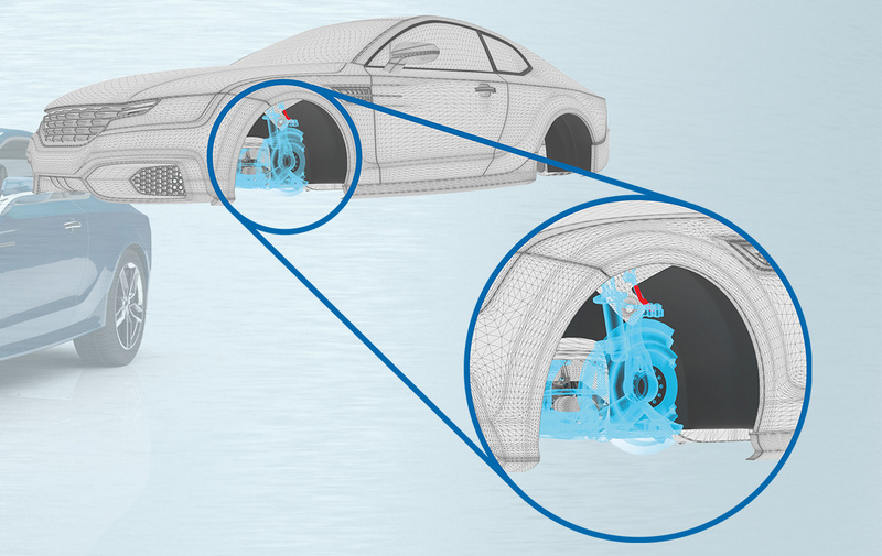 Esempio di applicazione di rullatura su rinvio sterzo automotive