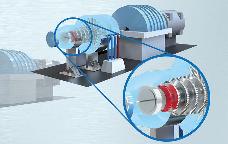 Rullatura profonda ECOROLL di dischi turbina di un sistema di produzione di energia elettrica
