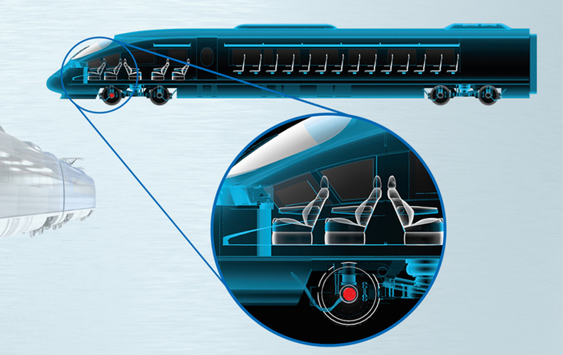 Rullatura profonda di assili di treni
