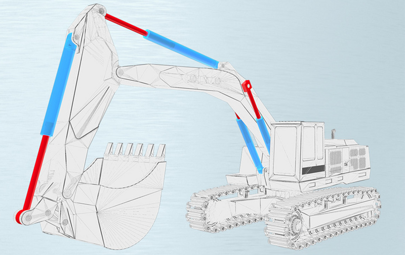 Lucidatura con rullo ECOROLL di steli pistone di escavatori