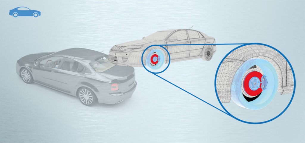 Esempio di lucidatura con rullo di un disco freno automotive