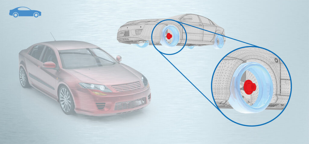 Esempio di rullatura profonda di una flangia ruota automotive