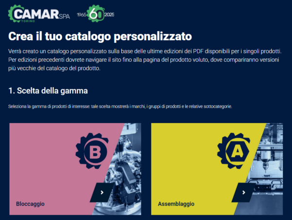 Pagina iniziale Crea Catalogo