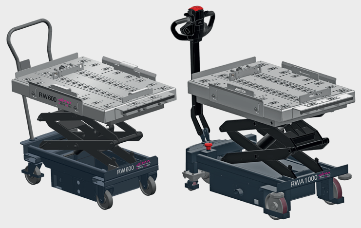Carrelli per il cambio stampi RW 600 elmo / RWA 1000 elmo